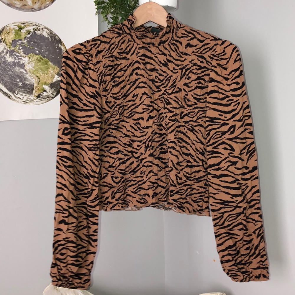 cute zebra print long sleeve